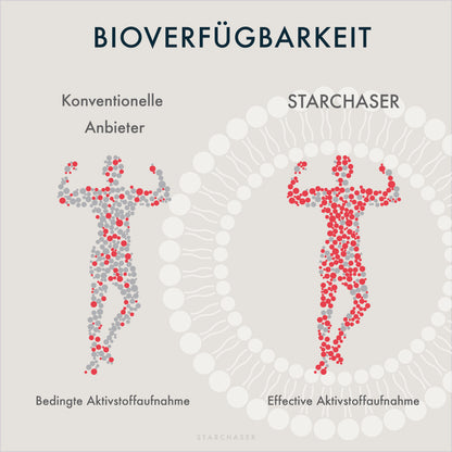 CURCUMIN Vitamin B12| Bioverfürgbarkeitsangaben | STARCHASER Nutrition