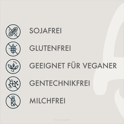 OPTIMOON-4 | Angaben | Sojafrei, Glutenfrei, geeignet für Veganer | STARCHASER Nutrition